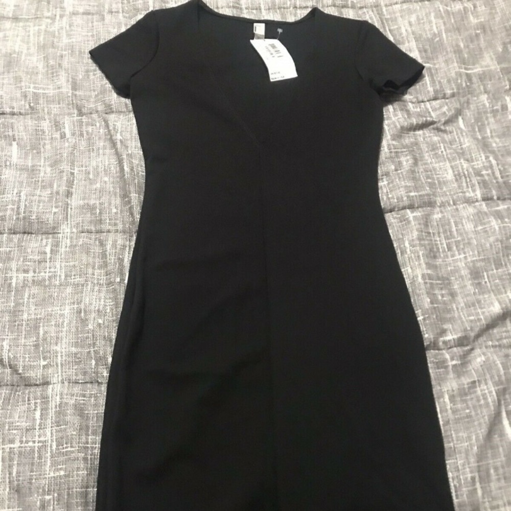 American Apparel Deep V Dress BRAND NEW Size Small